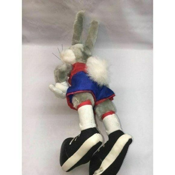 Bugs Bunny Warner Brothers LOONEY‎ TUNES  PLUSH Red vintage 90s - Picture 6 of 6